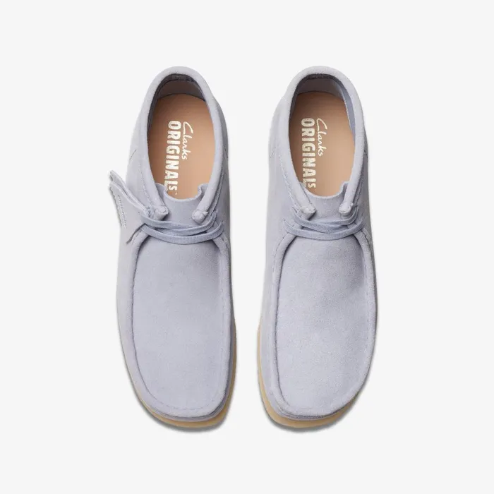 Wallabee Boot Cloud Grey Suede Men Clarks Wallabees