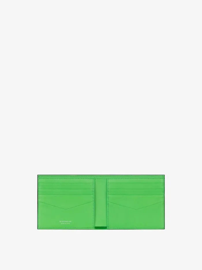 Wallet In 4g Micro Leather Blackgreen Men Givenchy Wallets and Card Holders