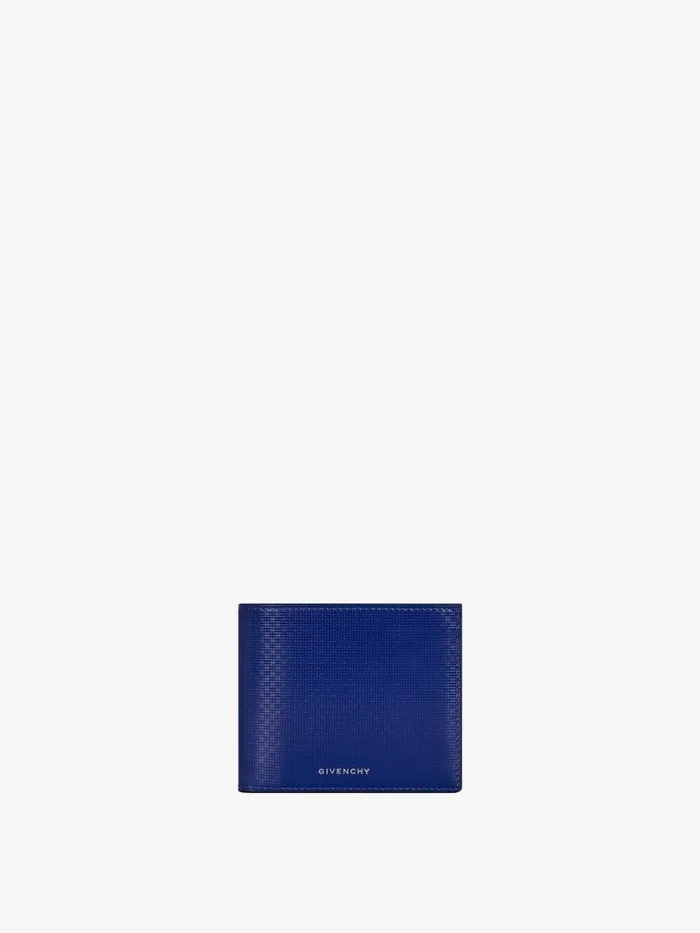 Wallet In Classic 4g Leather Saphir Blue Men Givenchy Wallets and Card Holders