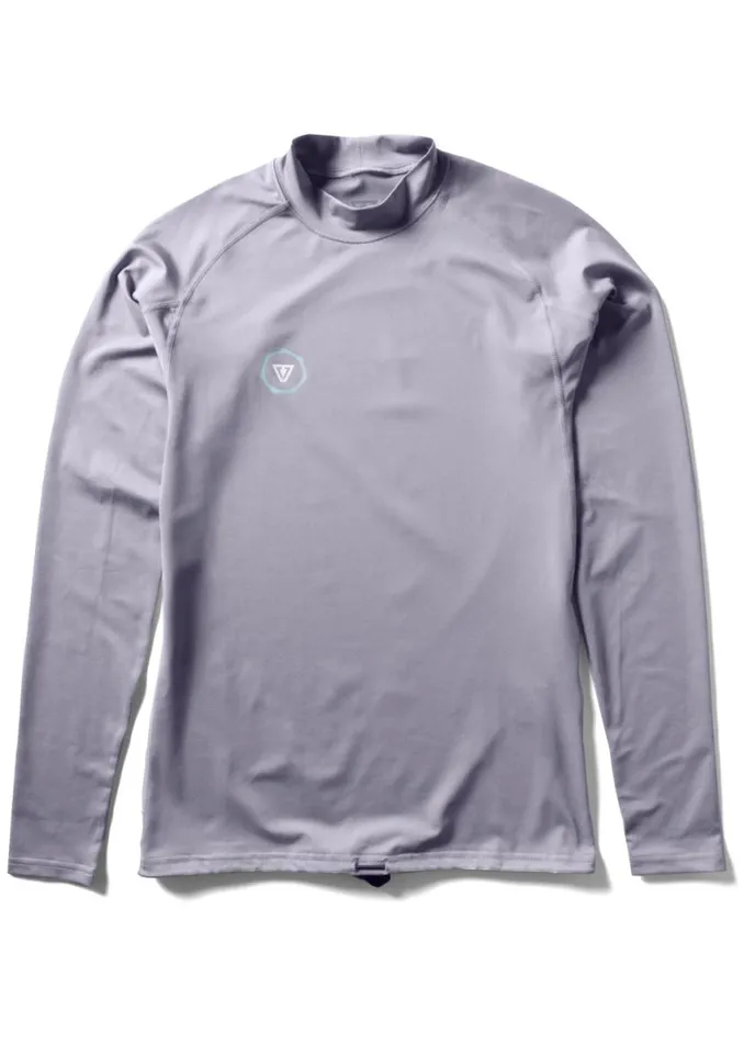 Warm Seas Eco Long Sleeve Rash Guard Grey Men Vissla Wetsuits