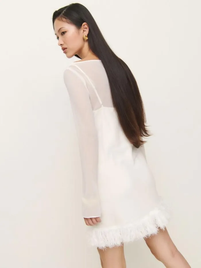 Weddings The Reformation Tetty Dress Ivory