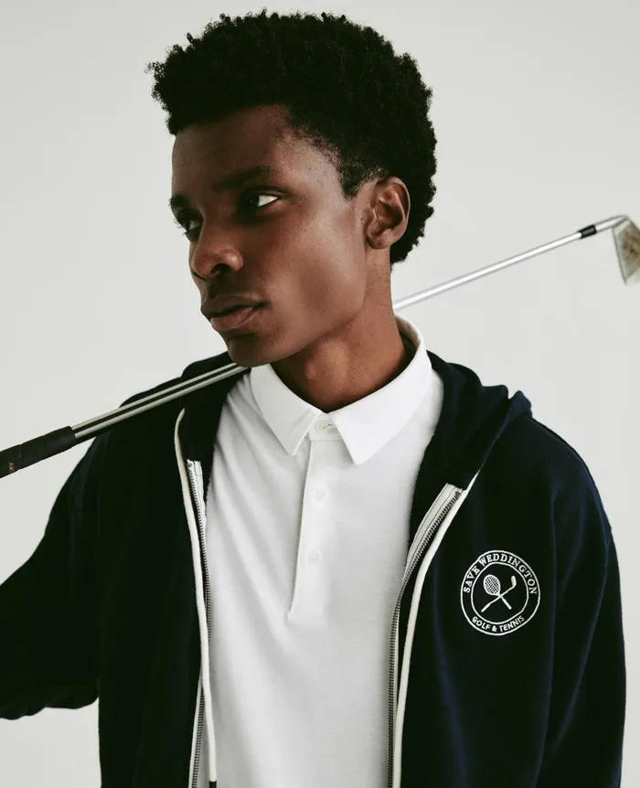 Weddington Zip Hoodie Eb Weddington Crest Court Navy Men AG Jeans Sweatshirts