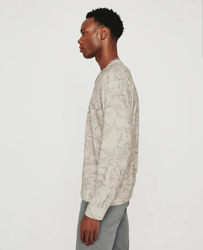 Wesley Pullover Radio Map Neutral Multi Men AG Jeans Tees Wesley Pullover Radio Map Neutral Multi Men AG Jeans Tees