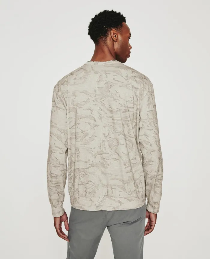 Wesley Pullover Radio Map Neutral Multi Men AG Jeans Tees Wesley Pullover Radio Map Neutral Multi Men AG Jeans Tees
