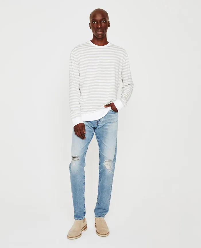 Wesley Pullover True Whitepale Smoke Men AG Jeans Sweatshirts Wesley Pullover True Whitepale Smoke Men AG Jeans Sweatshirts