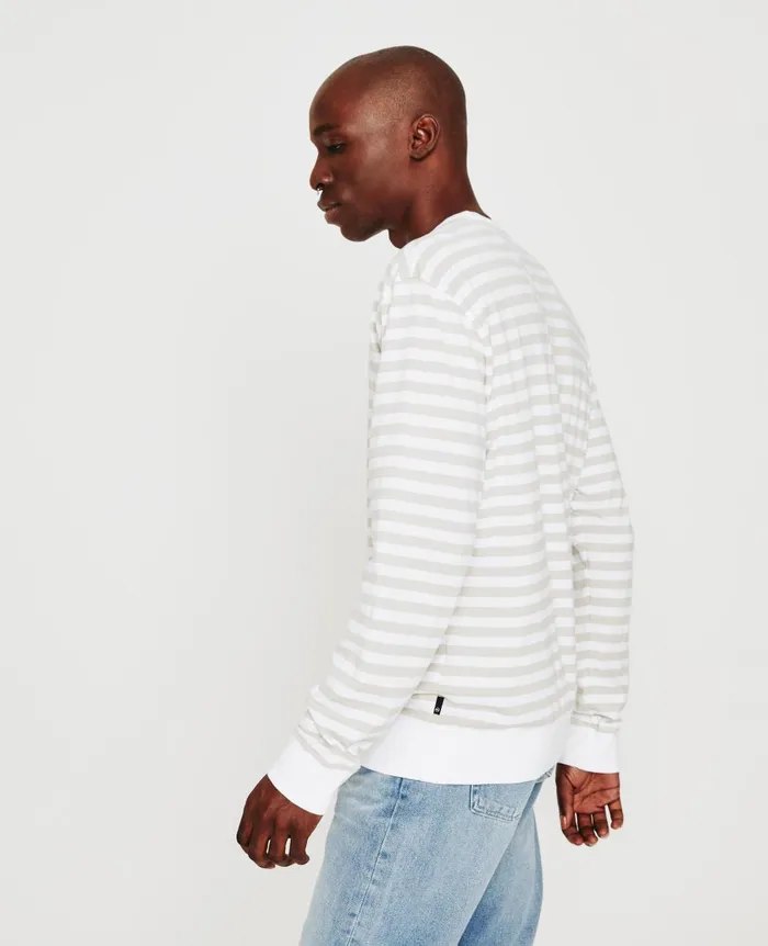 Wesley Pullover True Whitepale Smoke Men AG Jeans Sweatshirts Wesley Pullover True Whitepale Smoke Men AG Jeans Sweatshirts