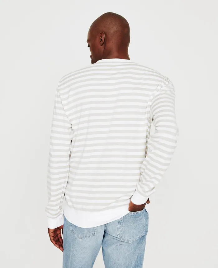 Wesley Pullover True Whitepale Smoke Men AG Jeans Sweatshirts Wesley Pullover True Whitepale Smoke Men AG Jeans Sweatshirts