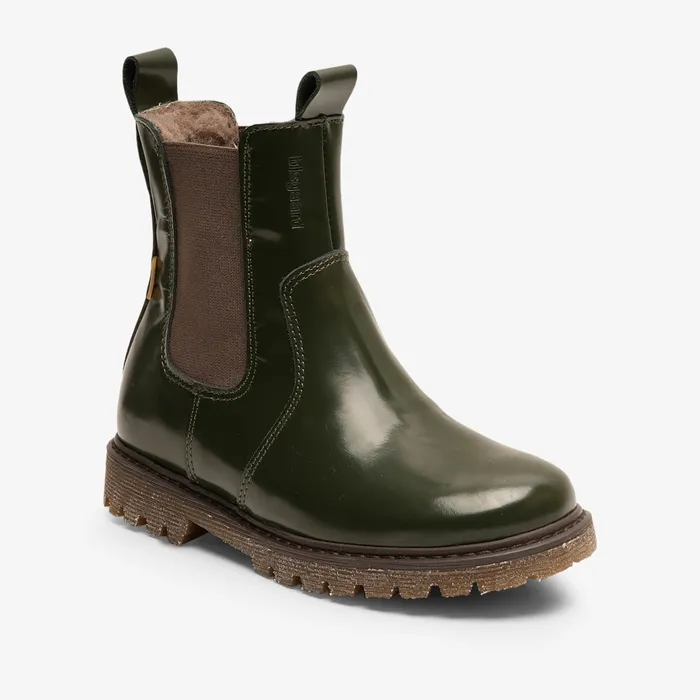 Winter boots neel tex green polido Green bisgaardshoes KIDS