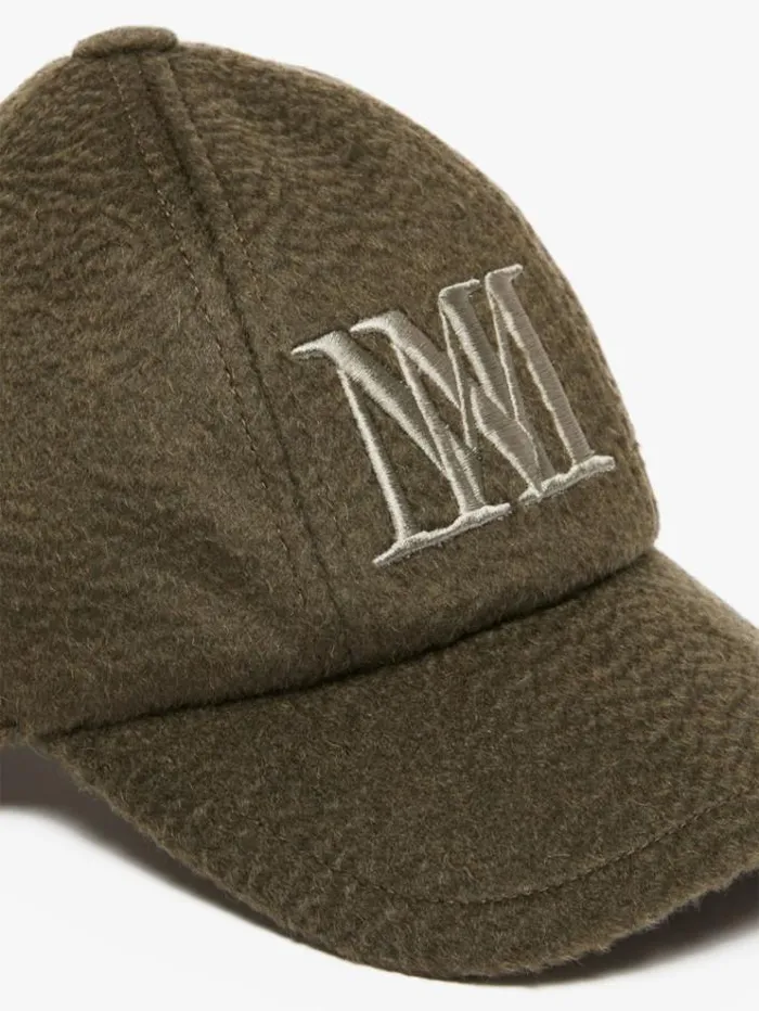 Woman Camelhair Baseball Cap Kaki Maxmara Hats