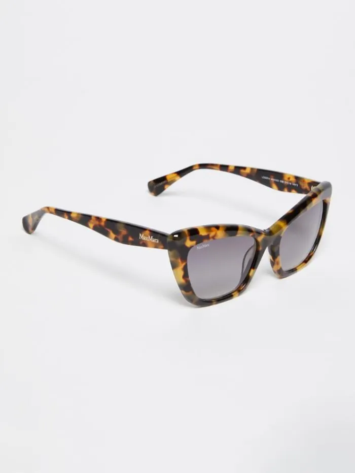 Woman Cateye Sunglasses Tawny Bronze Brown Maxmara Eyewear