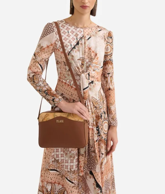 Woman Crossbody Bags Alviero Martini Digital City Reporter Crossbody Bag Chestnut