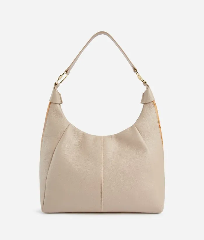 Woman Shoulder Bags Alviero Martini Universe Leather Shoulder Bag Light Taupe
