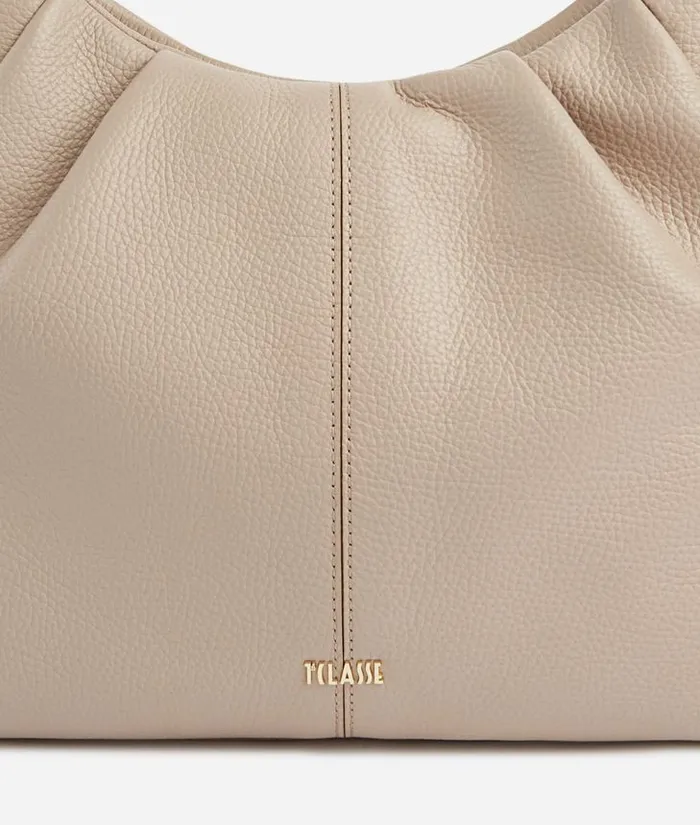 Woman Shoulder Bags Alviero Martini Universe Leather Shoulder Bag Light Taupe