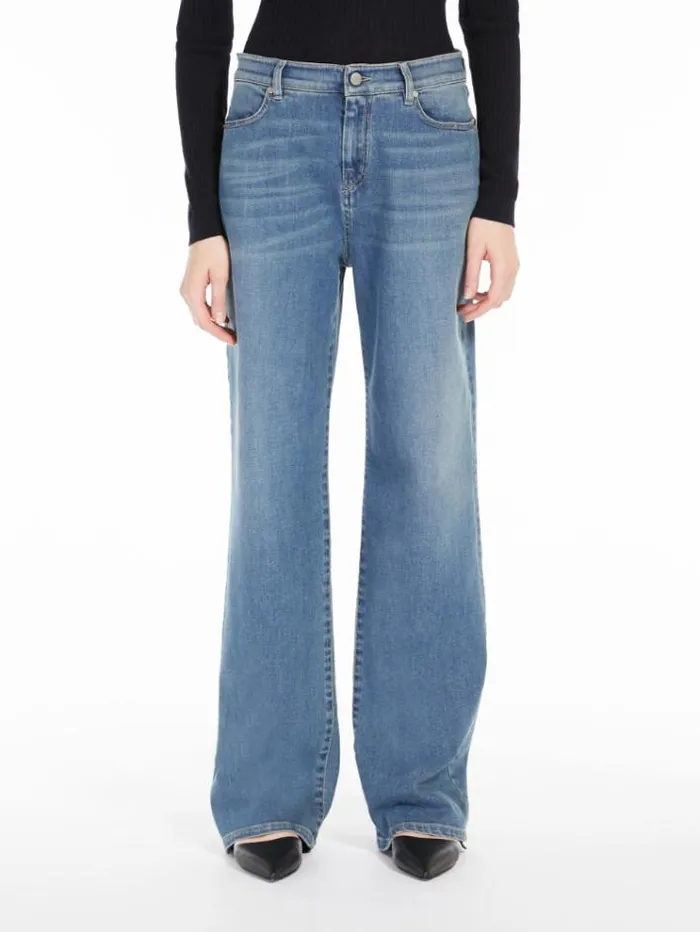 Woman Straightfit Denim Jeans Navy Maxmara Trousers