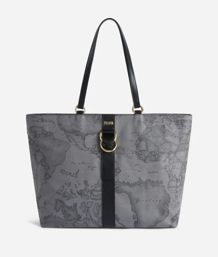 Woman Totes Alviero Martini Social Soft Shopper Bag Dark Grey