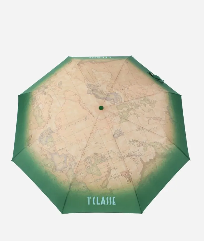 Woman Umbrellas Alviero Martini Geo Gradient Mini Umbrella Green