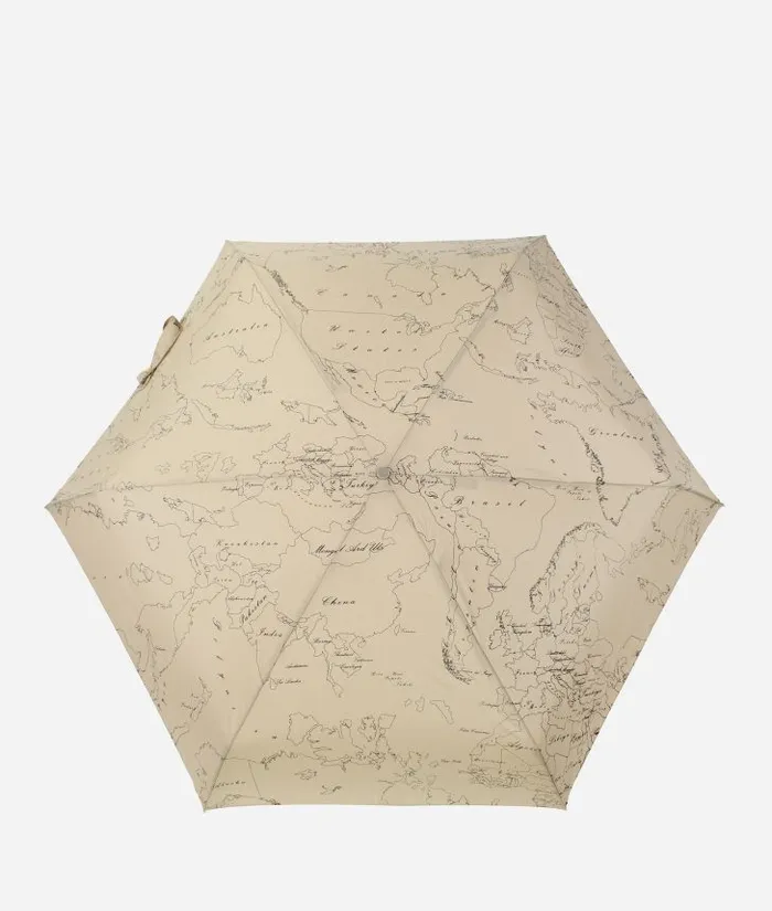 Woman Umbrellas Alviero Martini Geo Supermini Umbrella With Case Sand