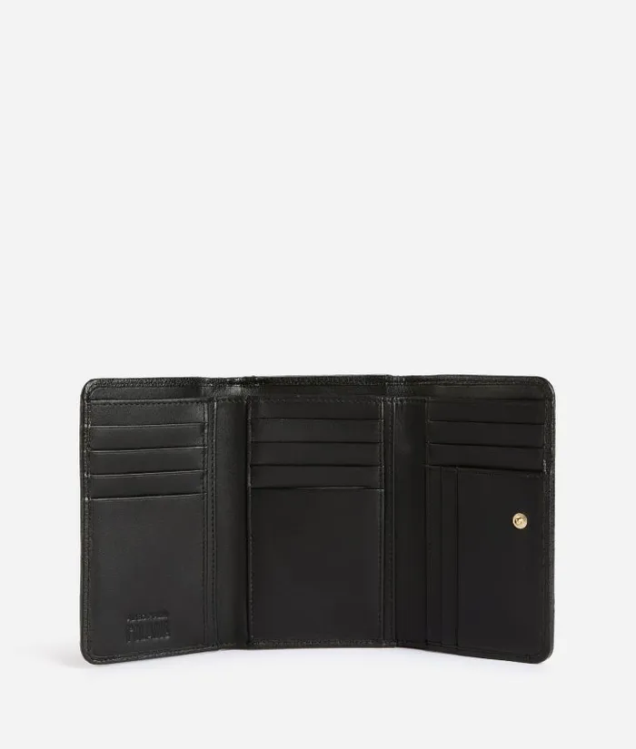 Woman Wallets Alviero Martini 3d Geo Medium Bifold Wallet Black