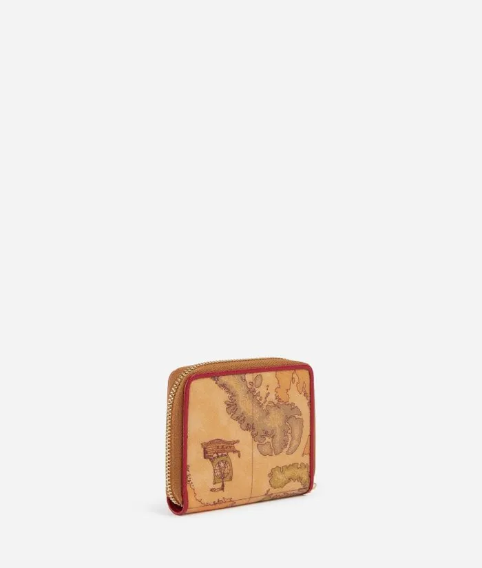 Woman Wallets Alviero Martini 3d Geo Small ZipAround Wallet Raspberry