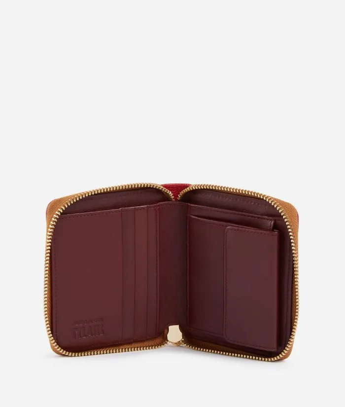 Woman Wallets Alviero Martini 3d Geo Small ZipAround Wallet Raspberry