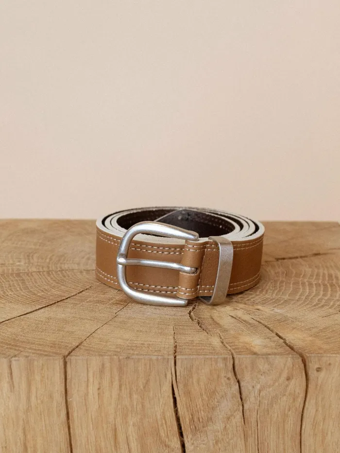 Women Accessories MOS MOSH MMStitch Leather Belt Cinnamon Swirl