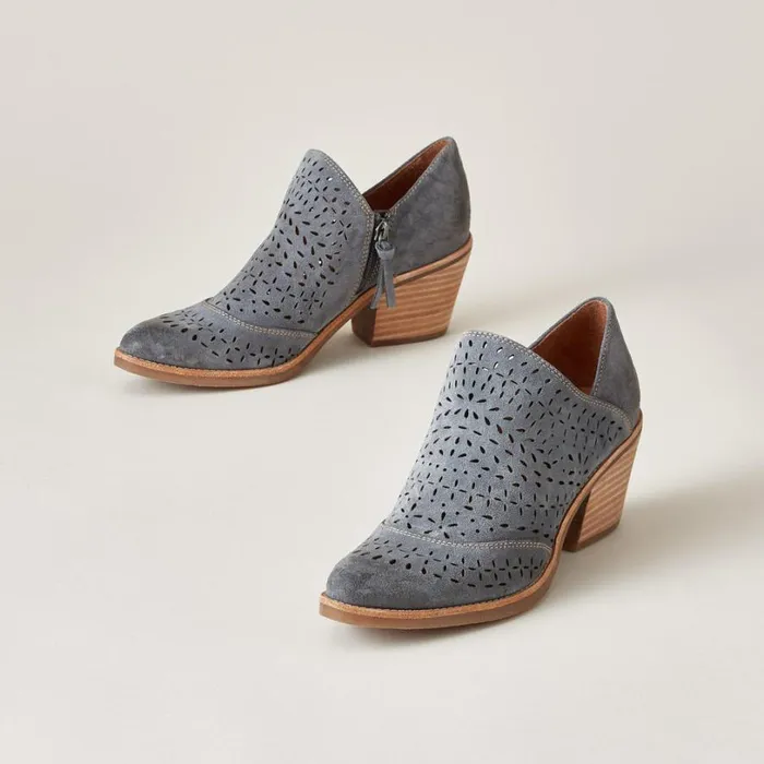 Women Amberly Booties Denim Sundance Catalog Boots