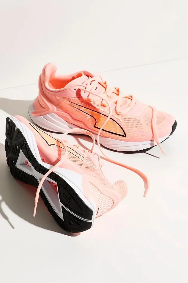 Women Athletic Shoes Free People Puma Ultraride Sneakers Elektro Peach Black White Women Athletic Shoes Free People Puma Ultraride Sneakers Elektro Peach Black White