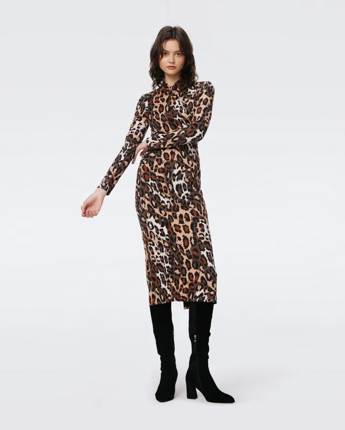 Women Barlow Dress Tiny Jungle Cat DVF Dresses