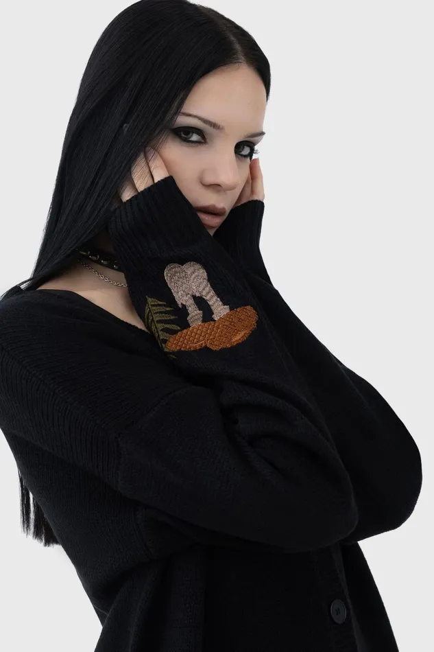 Women Basics Killstar Shroom Cardigan