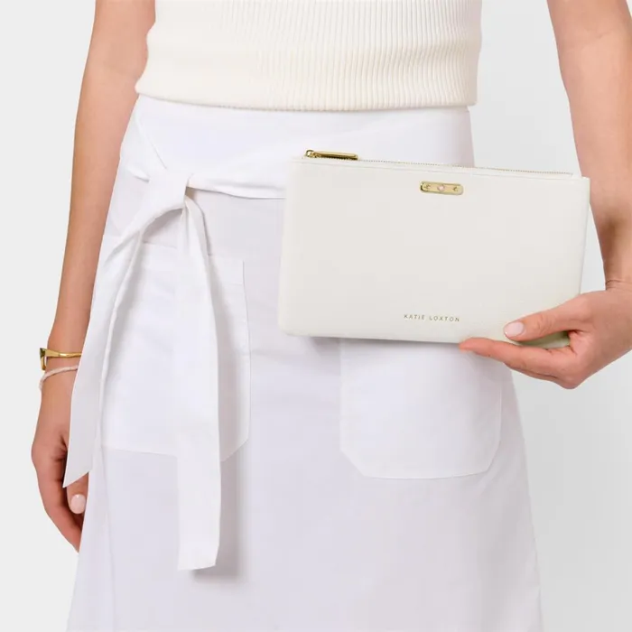 Women Birthstone Collection Katie Loxton April Birthstone Pouch In Off White