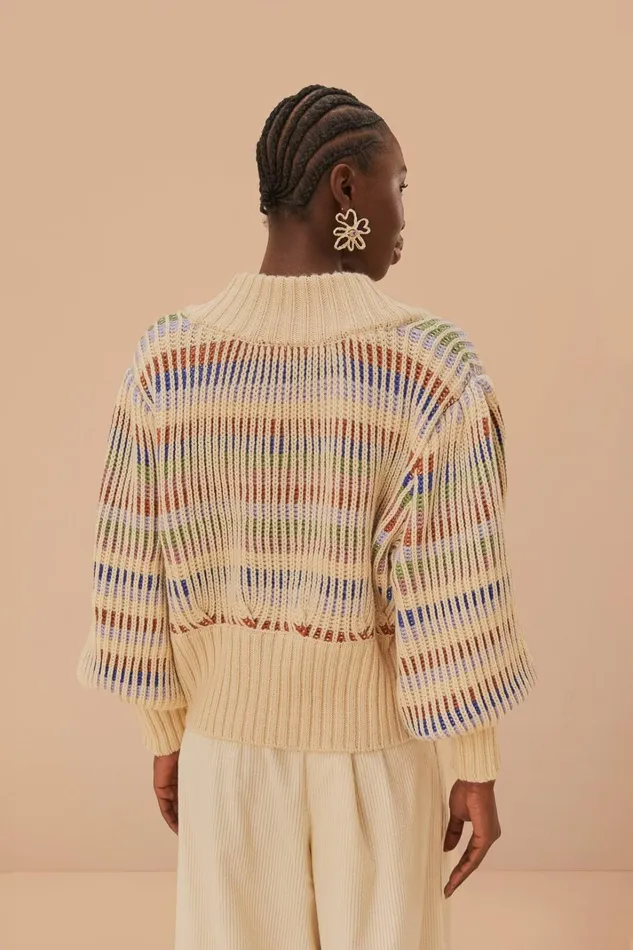 Women Bold Stitch Knit Cardigan Bold Stitch FARM Rio Cardigans