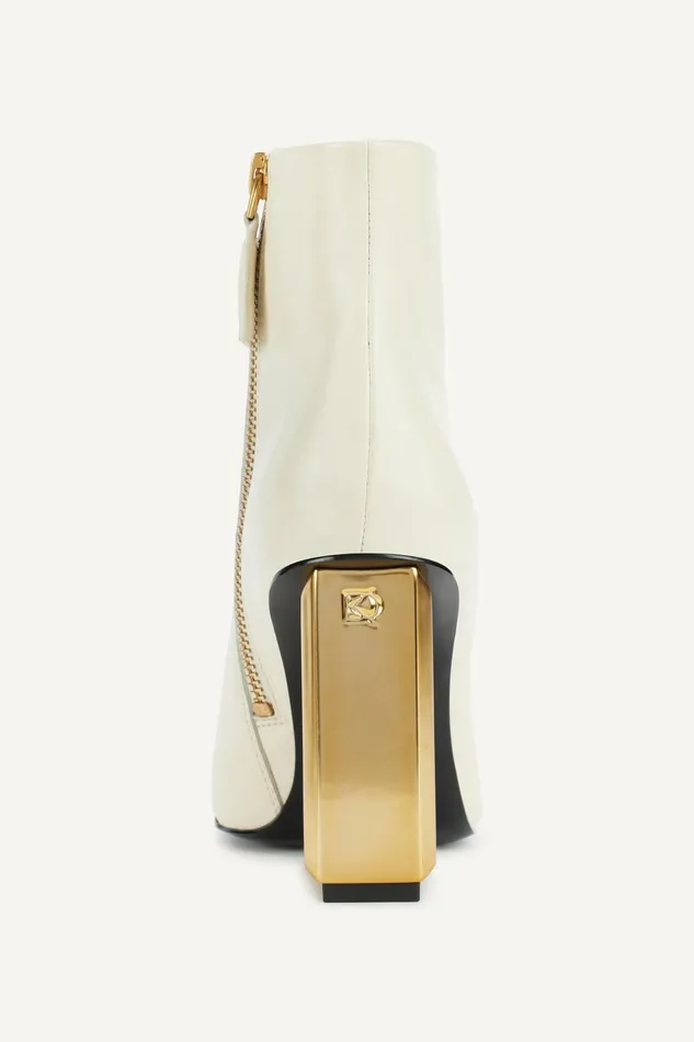 Women Boots And Booties Donna Karan WEDGE BOOTIE Ivory