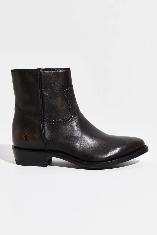 Women Boots Free People Frye Billy Inside Zip Boots Dark Brown