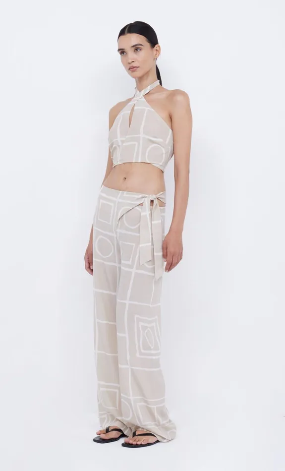 Women Bottoms Bec Bridge SALMA TIE PANT Checkers