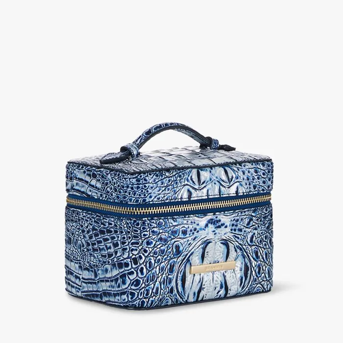 Women Brahmin Cosmetic Cases and Travel Small Charmaine Coastal Blue Melbourne
