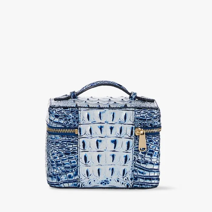 Women Brahmin Cosmetic Cases and Travel Small Charmaine Coastal Blue Melbourne