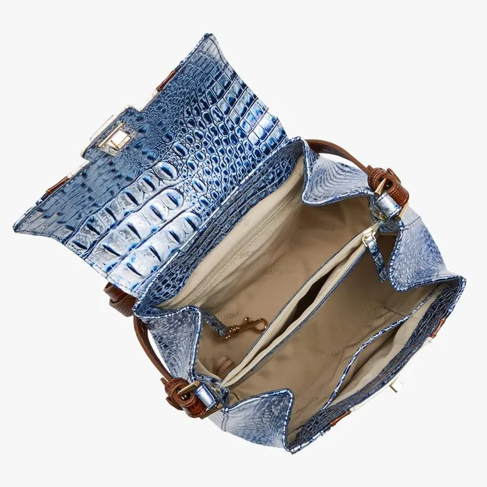 Women Brahmin Crossbodies Margo Coastal Blue Odysea