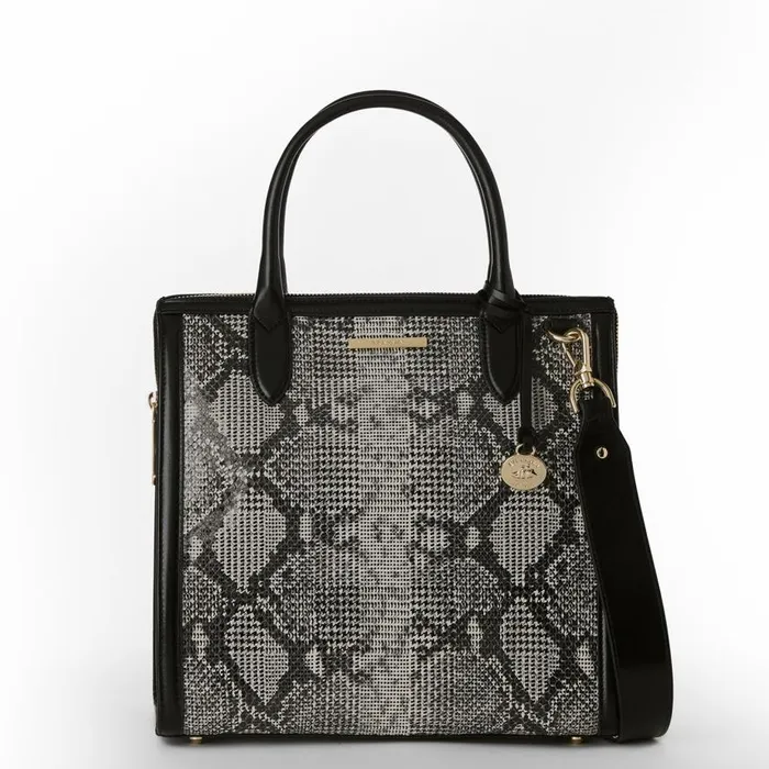 Women Brahmin Satchels Caroline Black Spark