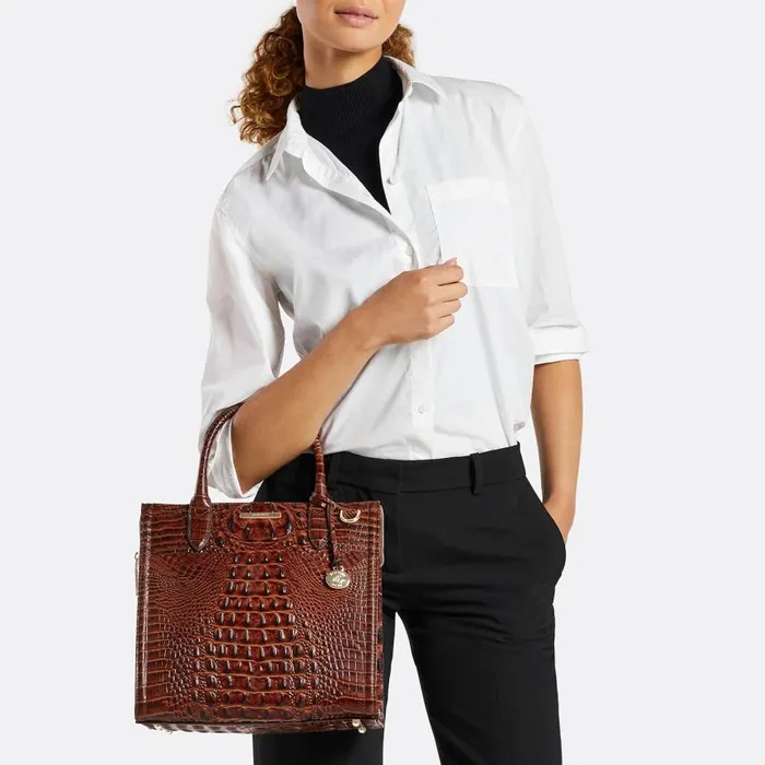 Women Brahmin Satchels Caroline Black Spark