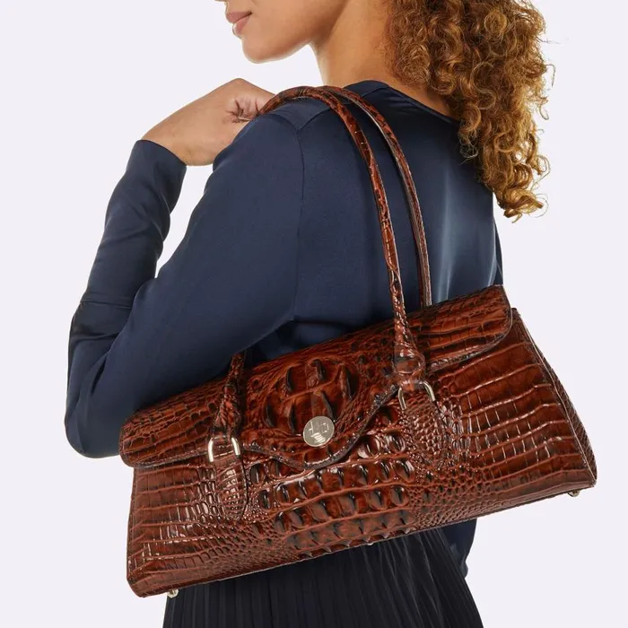 Women Brahmin Satchels Dayan Black Caspian