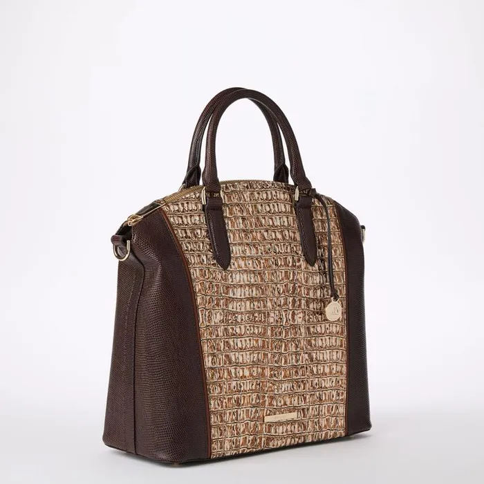 Women Brahmin Satchels Large Duxbury Satchel Ganache Berryline