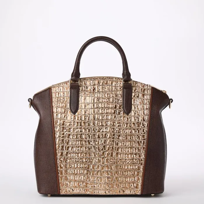 Women Brahmin Satchels Large Duxbury Satchel Ganache Berryline