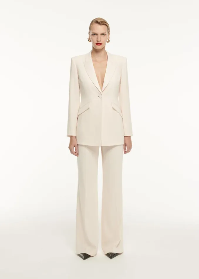 Women Bridal Roland Mouret Satin Crepe Trouser