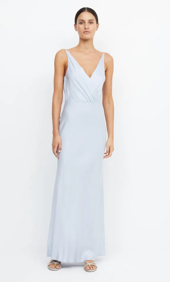 Women Bridesmaids Bec Bridge ADORE V MAXI DRESS Dusty Blue