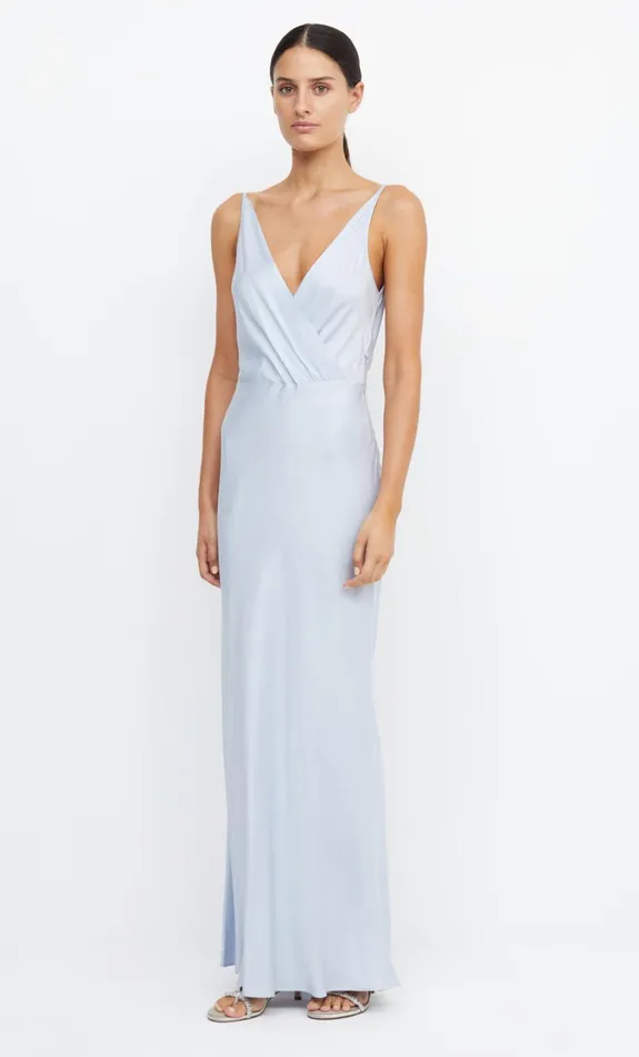 Women Bridesmaids Bec Bridge ADORE V MAXI DRESS Dusty Blue