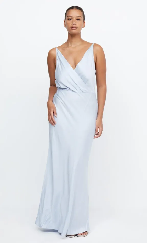 Women Bridesmaids Bec Bridge ADORE V MAXI DRESS Dusty Blue