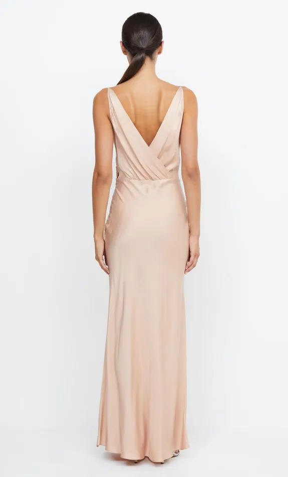 Women Bridesmaids Bec Bridge ADORE V MAXI DRESS Rose Gold