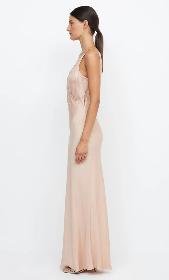 Women Bridesmaids Bec Bridge ADORE V MAXI DRESS Rose Gold