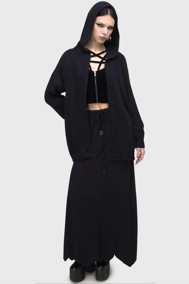 Women Cardigans Killstar Darkmoor Academy Hooded Cardigan