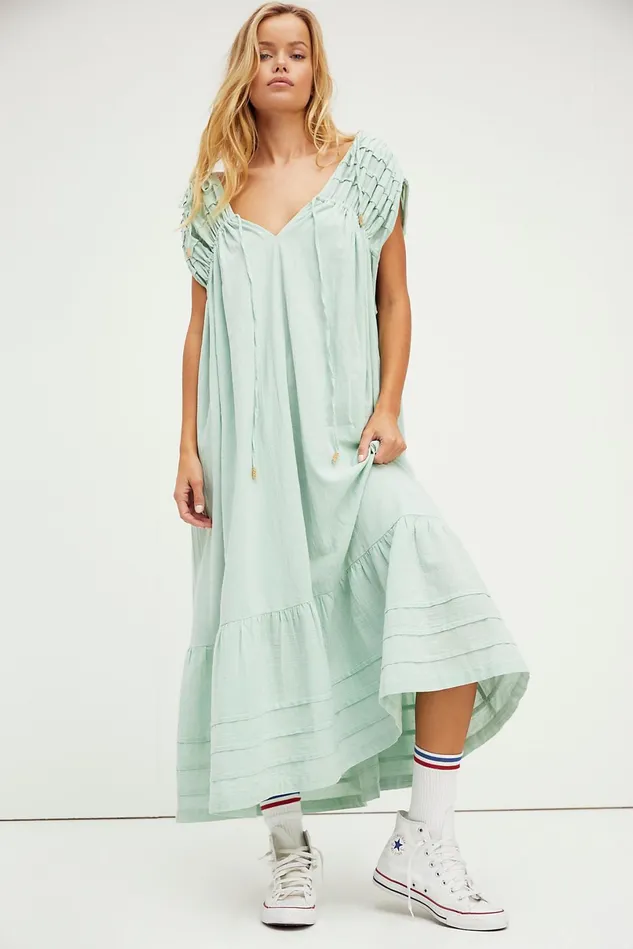 Women Casual Dresses Free People In The Mood For This Midi Dress Succulent